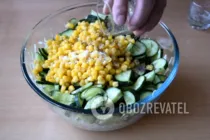 Салат з кукурудзою і капустою - Крок 6 Салат з кукурудзою і капустою - Крок 6