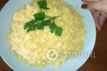Салат с грибами и курицей - Шаг 10 Салат с грибами и курицей - Шаг 10