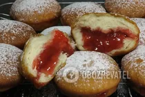 Пончики с начинкой - Шаг 12 Пончики с начинкой - Шаг 12