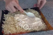 Салат з грибами і шинкою - Крок 3 Салат з грибами і шинкою - Крок 3