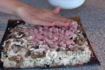 Салат з грибами і шинкою - Крок 5 Салат з грибами і шинкою - Крок 5