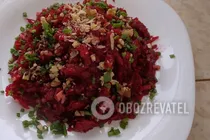 Салат з горіхами та буряком - Крок 7 Салат з горіхами та буряком - Крок 7