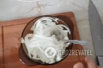 Салат с омлетом и ветчиной - Шаг 3 Салат с омлетом и ветчиной - Шаг 3