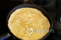 Салат с омлетом и грибами - Шаг 5 Салат с омлетом и грибами - Шаг 5