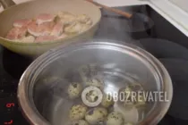 Салат "Цезарь" с курицей и сухариками - Шаг 5 Салат "Цезарь" с курицей и сухариками - Шаг 5