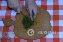 Салат с омлетом и свежим огурцом - Шаг 6 Салат с омлетом и свежим огурцом - Шаг 6