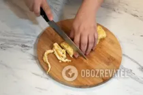 Салат с омлетом и грибами - Шаг 6 Салат с омлетом и грибами - Шаг 6