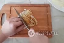 Салат с омлетом и ветчиной - Шаг 7 Салат с омлетом и ветчиной - Шаг 7