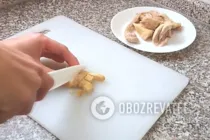 Салат с виноградом - Шаг 3 Салат с виноградом - Шаг 3
