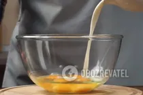 Омлет с молоком - Шаг 2 Омлет с молоком - Шаг 2