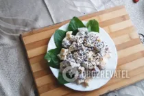 Салат с виноградом и сыром - Шаг 7 Салат с виноградом и сыром - Шаг 7