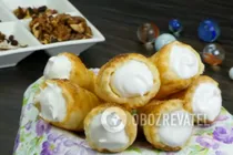 Трубочки с белковым кремом - Шаг 11 Трубочки с белковым кремом - Шаг 11