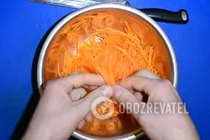 Салат с орехами и морковью - Шаг 1 Салат с орехами и морковью - Шаг 1