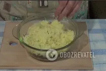 Салат "Грибная поляна" с сыром - Шаг 4 Салат "Грибная поляна" с сыром - Шаг 4