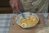 Салат "Грибная поляна" с сыром - Шаг 6 Салат "Грибная поляна" с сыром - Шаг 6