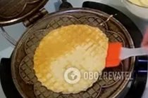 Вафельные трубочки на молоке - Шаг 6 Вафельные трубочки на молоке - Шаг 6
