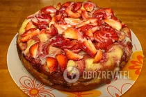 Пирог с клубникой в мультиварке - Шаг 8 Пирог с клубникой в мультиварке - Шаг 8