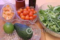 Салат с авокадо и креветками - Шаг 1 Салат с авокадо и креветками - Шаг 1