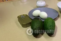 Салат с авокадо и тунцом - Шаг 1 Салат с авокадо и тунцом - Шаг 1