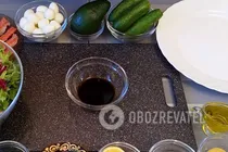 Салат с авокадо и красной рыбой - Шаг 1 Салат с авокадо и красной рыбой - Шаг 1