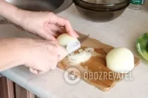 Салат с говяжьей печенью - Шаг 3 Салат с говяжьей печенью - Шаг 3
