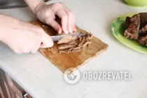 Салат с говяжьей печенью - Шаг 6 Салат с говяжьей печенью - Шаг 6
