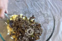 Салат з печінкою і грибами - Крок 7 Салат з печінкою і грибами - Крок 7