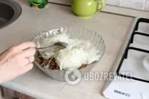 Салат с говяжьей печенью - Шаг 7 Салат с говяжьей печенью - Шаг 7