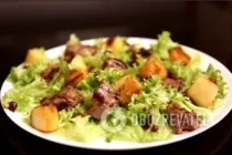Салат з печінкою і карамелізованими яблуками - Крок 9 Салат з печінкою і карамелізованими яблуками - Крок 9