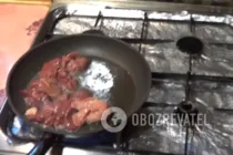 Салат с жареной печенью - Шаг 1 Салат с жареной печенью - Шаг 1