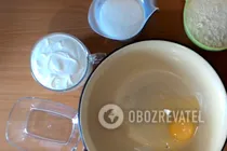 Шоколадный пирог на сметане - Шаг 1 Шоколадный пирог на сметане - Шаг 1