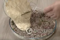 Мясной пирог на кефире - Шаг 9 Мясной пирог на кефире - Шаг 9