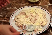 Салат с курицей и гранатом - Шаг 2 Салат с курицей и гранатом - Шаг 2
