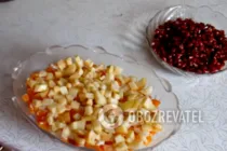 Салат с гранатом - Шаг 5 Салат с гранатом - Шаг 5