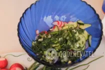 Салат с редиской и сметаной - Шаг 5 Салат с редиской и сметаной - Шаг 5