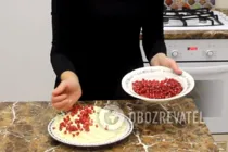 Салат с курицей и гранатом - Шаг 6 Салат с курицей и гранатом - Шаг 6