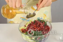 Салат с гранатом без майонеза - Шаг 7 Салат с гранатом без майонеза - Шаг 7