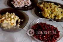 Салат с гранатом - Шаг 1 Салат с гранатом - Шаг 1