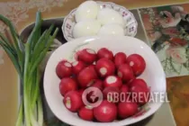 Салат з редискою і яйцем - Крок 1 Салат з редискою і яйцем - Крок 1