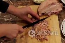 Салат с курицей и гранатом - Шаг 1 Салат с курицей и гранатом - Шаг 1