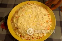 Салат с гранатом и сыром - Шаг 9 Салат с гранатом и сыром - Шаг 9