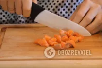 Салат с рукколой и семгой - Шаг 2 Салат с рукколой и семгой - Шаг 2