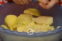 Картофель с курицей в духовке - Шаг 1 Картофель с курицей в духовке - Шаг 1