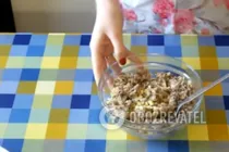 Салат с сардиной - Шаг 4 Салат с сардиной - Шаг 4