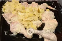 Картофель с курицей в духовке - Шаг 5 Картофель с курицей в духовке - Шаг 5