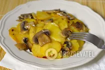 Картофель с грибами в духовке - Шаг 7 Картофель с грибами в духовке - Шаг 7