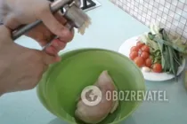 Салат с манго и куриной грудкой - Крок 1 Салат с манго и куриной грудкой - Крок 1
