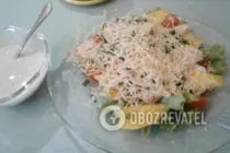 Салат с манго и куриной грудкой - Крок 11 Салат с манго и куриной грудкой - Крок 11