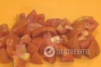 Салат с манго и сыром - Шаг 1 Салат с манго и сыром - Шаг 1