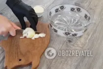 Салат с яблоком и селедкой - Шаг 1 Салат с яблоком и селедкой - Шаг 1